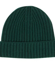 Robert Old - Fisherman Knit 8ply Cashmere Hat - Bottle Green CAPS & HATS Robert Old
