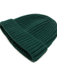 Robert Old - Fisherman Knit 8ply Cashmere Hat - Bottle Green CAPS & HATS Robert Old