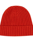Robert Old - Fisherman Knit 8ply Cashmere Hat - Chilli CAPS & HATS Robert Old