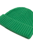 Robert Old - Fisherman Knit 8ply Cashmere Hat - Grasshopper CAPS & HATS Robert Old