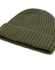 Robert Old - Fisherman Knit 8ply Cashmere Hat - Loden Mix CAPS & HATS Robert Old