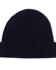 Robert Old - Fisherman Knit 8ply Cashmere Hat - Dark Navy CAPS & HATS Robert Old