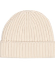 Robert Old - Fisherman Knit 8ply Cashmere Hat - White Undyed CAPS & HATS Robert Old
