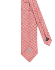 Robert Old - Red & White Circle Print Seven Fold 100% Silk Tie TIES/CRAVATS Robert Old