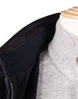 Robert Old - Midnight Blue Calf Suede Bomber Jacket LEATHERS Robert Old