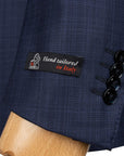 Robert Old - Mid Blue Fine Check Pure Wool Suit SUITS Robert Old