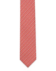 Robert Old - Red & White Floral Print 100% Silk Tie TIES/CRAVATS Robert Old