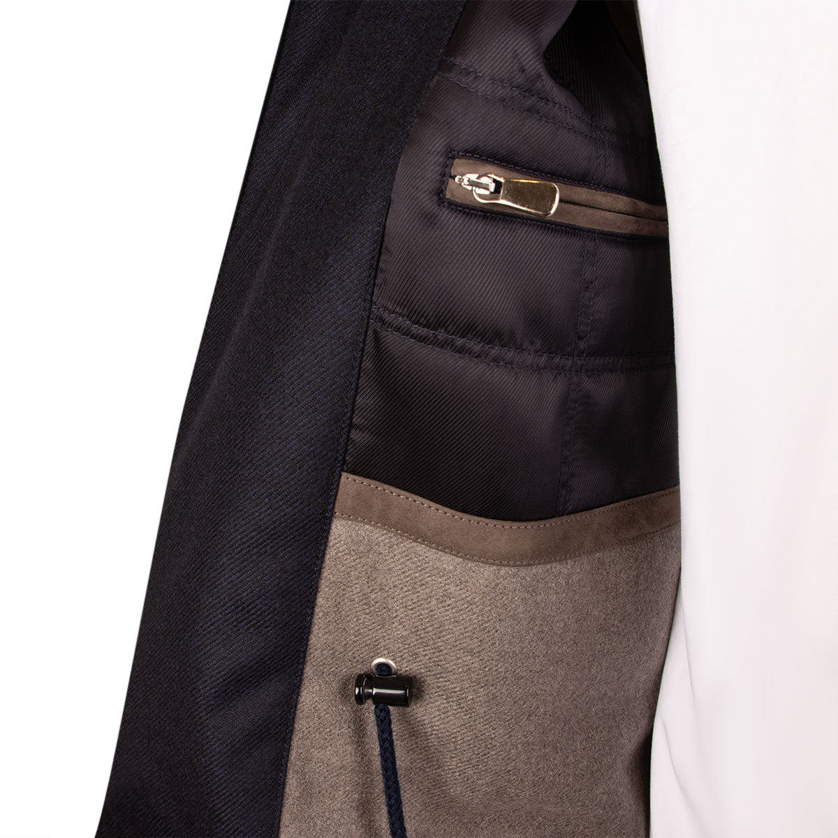 Robert Old - Navy Loro Piana Storm System Wool & Cashmere Overcoat OVERCOATS Robert Old
