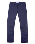 Jacob Cohen - Navy ‘Bard’ Stretch Slim Fit Chinos JEANS Jacob Cohen