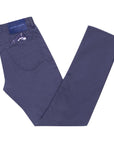Jacob Cohen - Navy ‘Bard’ Stretch Slim Fit Chinos JEANS Jacob Cohen