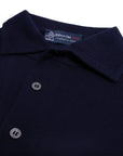 Robert Old - Navy Knit Short Sleeve Polo Sweater S/S POLOS Robert Old