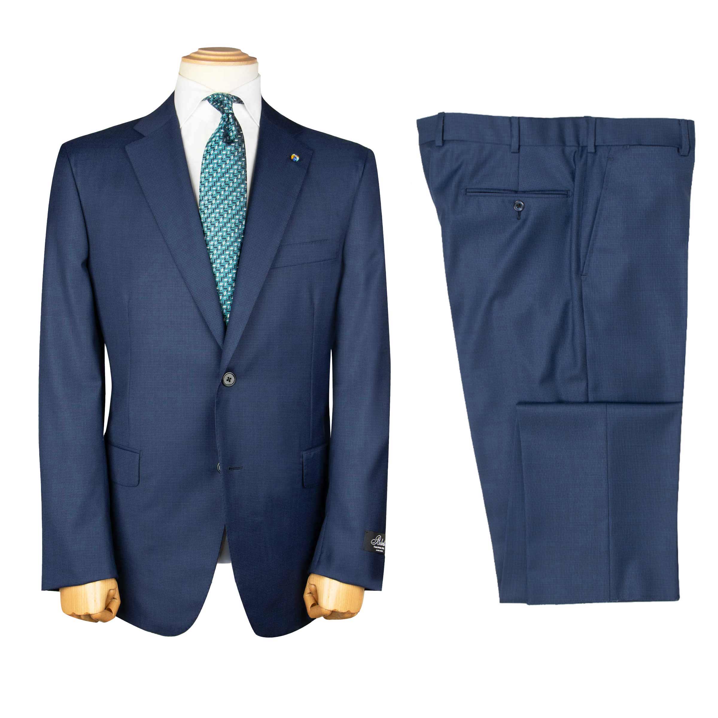 Belvest - Navy Pure Wool “CEO” Handcrafted Suit SUITS Belvest