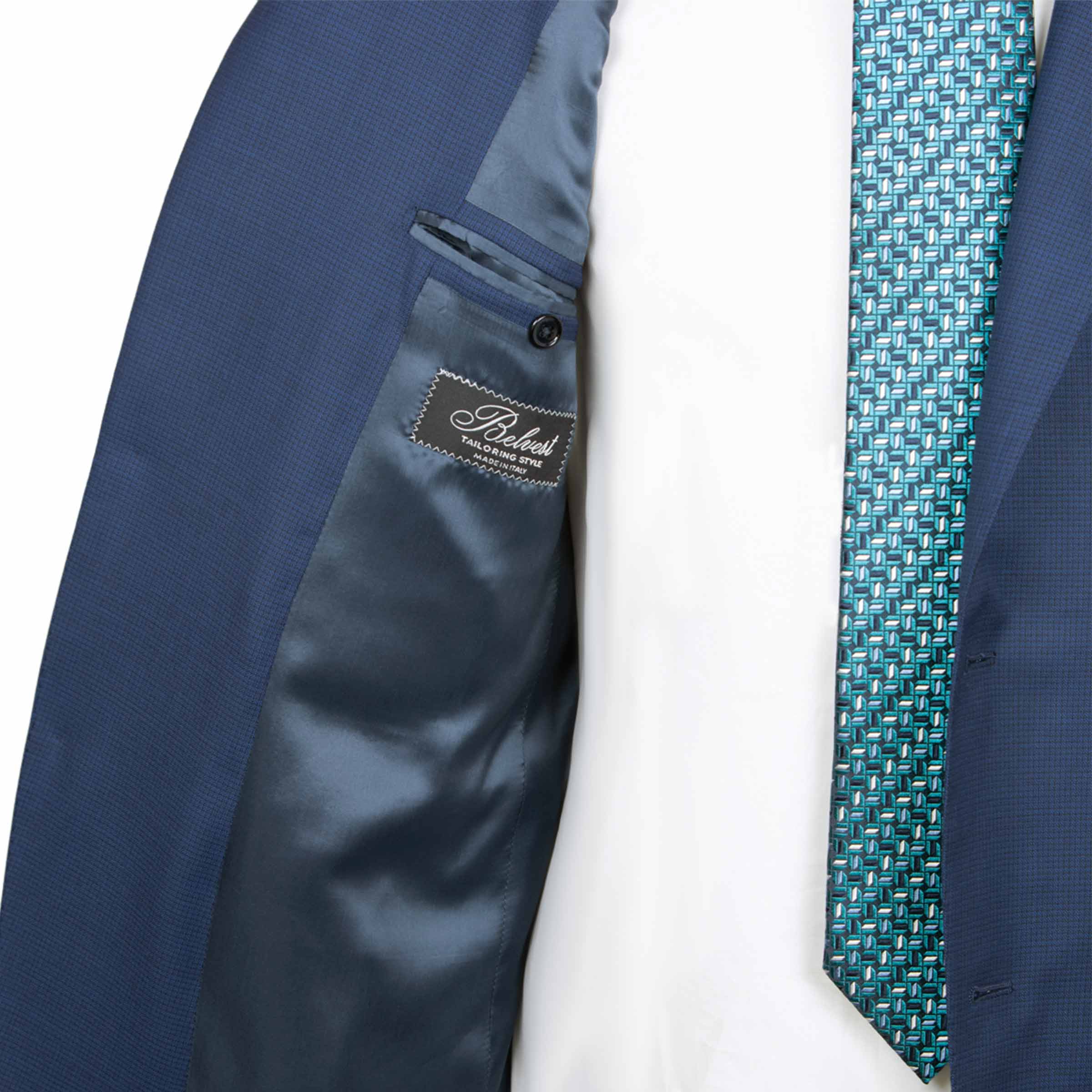 Belvest - Navy Pure Wool “CEO” Handcrafted Suit SUITS Belvest
