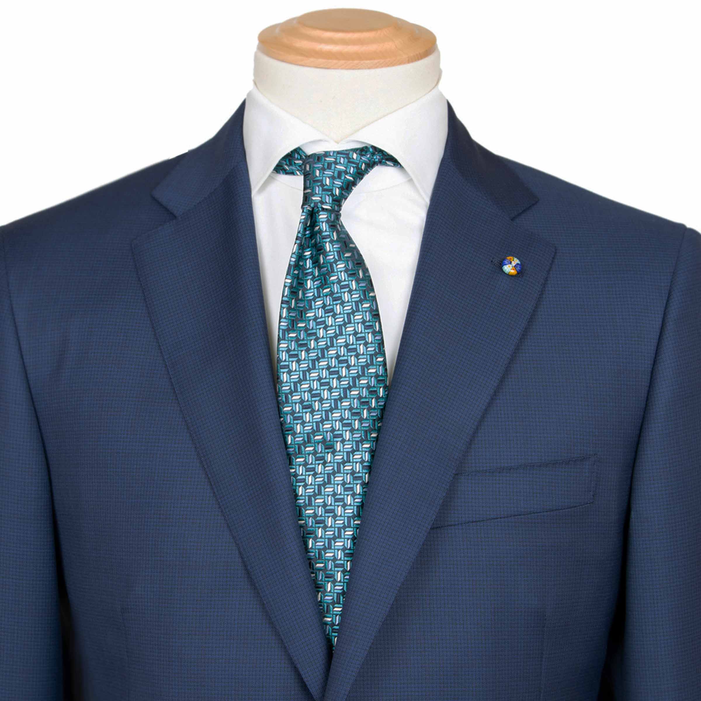 Belvest - Navy Pure Wool “CEO” Handcrafted Suit SUITS Belvest