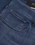 7 For All Mankind - Mid Blue Slimmy Tapered Luxe Performance Plus Jeans JEANS 7 For All Mankind
