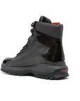 Santoni - Brown Leather & Grey Gore-Tex® Lace-up Hiking Boot SHOES Santoni