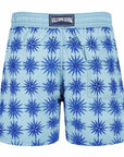 Vilebrequin - Blue Sud 'Moorea' Flocked Swim Shorts SWIMWEAR Vilebrequin