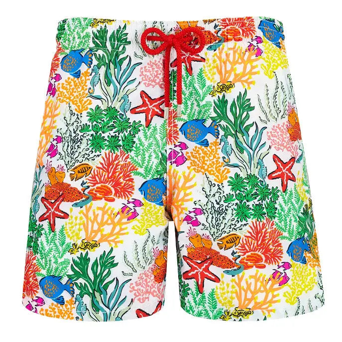 Multi Colour Coral Moorea Swim Shorts Robert Old Co