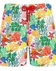 Vilebrequin - Multi Colour Coral Moorea Swim Shorts SWIMWEAR Vilebrequin