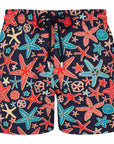 Vilebrequin - Navy ‘Holistarfish’ Moorise Swim Trunks SWIMWEAR Vilebrequin