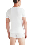 Derek Rose - White Alex Micro Modal Stretch V-Neck T-Shirt UNDERWEAR Derek Rose