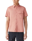 Belstaff - Scale Rust Pink Short Sleeve Shirt S/S SHIRTS Belstaff
