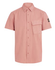 Belstaff - Scale Rust Pink Short Sleeve Shirt S/S SHIRTS Belstaff