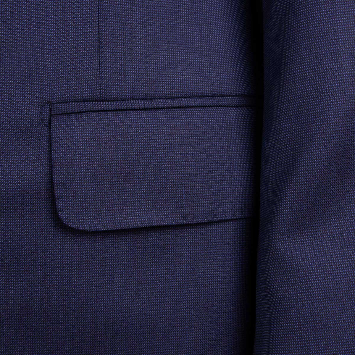 Belvest - Handcrafted Navy Wool Super 160s Suit SUITS Belvest