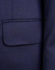 Belvest - Handcrafted Navy Wool Super 160s Suit SUITS Belvest
