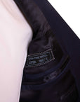 Belvest - Handcrafted Navy Wool Super 160s Suit SUITS Belvest