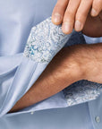 Eton - Light Blue Paisley Trim Contemporary Fit Shirt L/S SHIRTS Eton