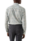 Eton - Green Paisley Cotton-TENCEL™ Contemporary Fit Shirt L/S SHIRTS Eton