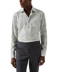 Eton - Green Paisley Cotton-TENCEL™ Contemporary Fit Shirt L/S SHIRTS Eton