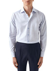 Eton - Light Blue Micro Check Signature Twill Shirt L/S SHIRTS Eton