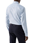Eton - Light Blue Striped Oxford Cotton-Tencel™ Shirt L/S SHIRTS Eton