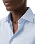 Eton - Light Blue Striped Oxford Cotton-Tencel™ Shirt L/S SHIRTS Eton