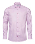 Eton - Raspberry Red Twill Contemporary Fit Shirt L/S SHIRTS Eton