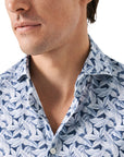 Eton - Palm Print Cotton Four-Way Stretch Shirt L/S SHIRTS Eton