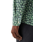Eton - Green Kiwi Print Linen Shirt L/S SHIRTS Eton