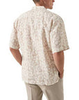 Eton - Brown Big Floral Linen Resort Shirt S/S SHIRTS Eton