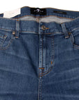 7 For All Mankind - Mid Blue Slimmy Slim Straight Stretch Tek Connected Jeans JEANS 7 For All Mankind