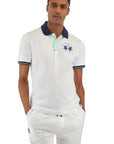 La Martina - Optic White Regular-fit Cotton Stretch Polo shirt S/S POLOS La Martina