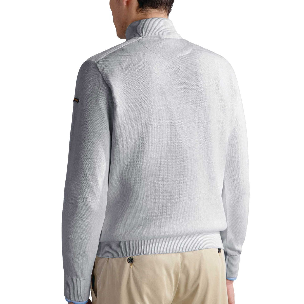 Designer Menswear Paul And Shark Long Sleeve Polo Grey Paul Smith