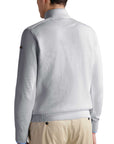 Paul & Shark - Grey Cotton Quarter Zip Neck Jumper KNITWEAR Paul & Shark