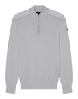 Paul & Shark - Grey Cotton Quarter Zip Neck Jumper KNITWEAR Paul & Shark
