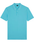 Paul & Shark - Washed Turquoise Cotton Piqué Polo Shirt S/S POLOS Paul & Shark