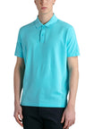 Paul & Shark - Washed Turquoise Cotton Piqué Polo Shirt S/S POLOS Paul & Shark