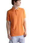 Paul & Shark - Washed Orange Cotton Piqué Polo Shirt S/S POLOS Paul & Shark