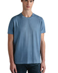 Paul & Shark - Denim Blue Cotton Jersey T-Shirt TEE SHIRTS Paul & Shark
