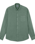 Paul & Shark - Olive Green Linen Long Sleeve Shirt L/S SHIRTS Paul & Shark
